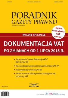 Dokumentacja VAT po zmianach od 1 lipca 2015 r.