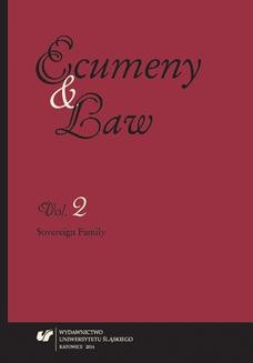 Ecumeny and Law 2014, Vol. 2: Sovereign Family