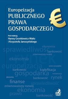 Europeizacja publicznego prawa gospodarczego