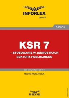 KSR 7 - stosowanie w jednostkach sektora publicznego
