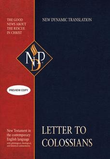 Letter to Colossians (NPD)