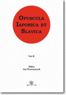 Opuscula Iaponica et Slavica Vol. 2