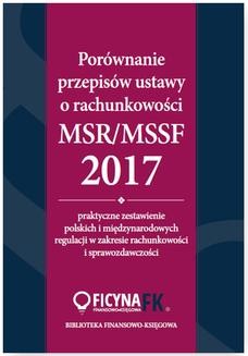 Porównanie przepisów ustawy o rachunkowości i MSR/MSSF 2017