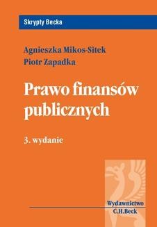Prawo finansów publicznych. Wydanie 3