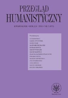Przegląd Humanistyczny 2016/2 (453)