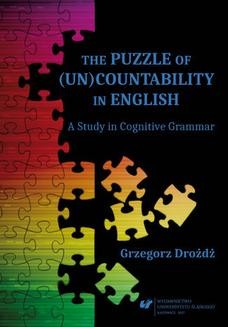 The Puzzle of (Un)Countability in English. A Study in Cognitive Grammar