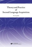 &#8222;Theory and Practice of Second Language Acquisition&#8221; 2018. Vol. 4 (1)
